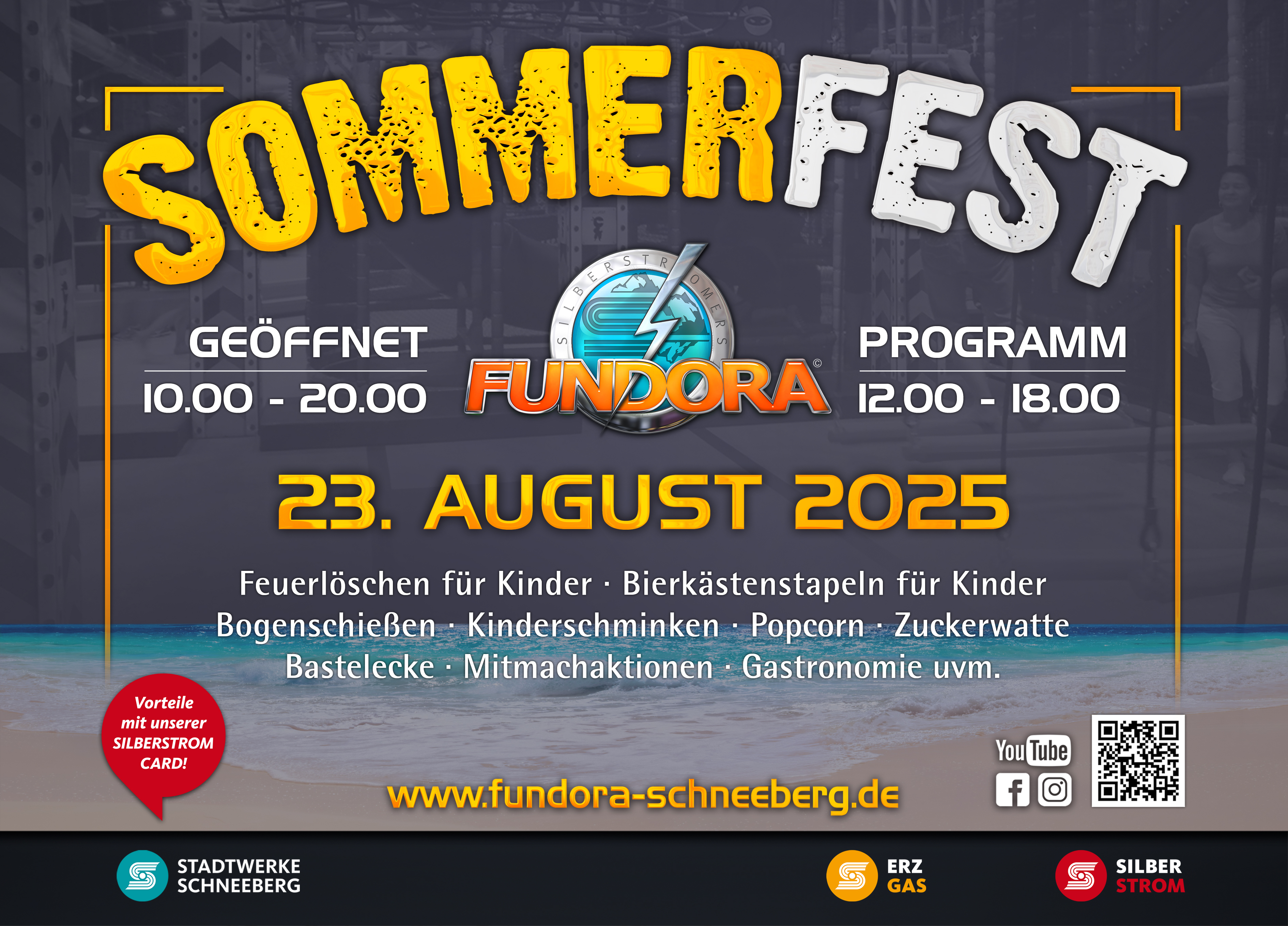 Sommer, Sonne, Silberstrom - SOMMERFEST bei Silberstromers FUNDORA am 23.08. - Spaß für die ganze Familie